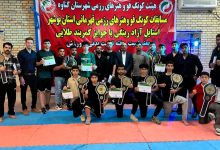 گناوه مقام اول مسابقات کونگ‌فو را کسب کرد