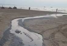 بحران فاضلاب در ساحل گناوه
